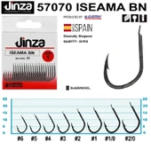Jinza 57070 İseama Bn Siyah Olta İğnesi20’Li Paket No:2 - 2