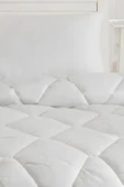 Upstyle Silikon Yorgan Tela Kumaş Çift Kişilik DüzBoya Beyaz - 3
