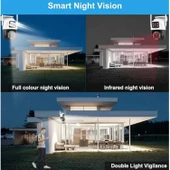 Ozmik CMKR63 4K 8MP PTZ WiFi Kamera Çift Lensli Dış Mekan IP Kamerası İnsan Algılama AI İzleme - 7