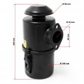 Dizel Motor Yağlı Hava Filitresi Büyük Hazneli 2 Delikli 7-10 Hp thumbnail 3