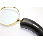 Pirinç Boynuz Saplı Büyüteç Model 3 thumbnail 2