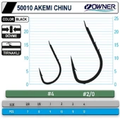 Owner 50010 Akemi Chinu Black İğne No:1/0 thumbnail 2