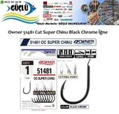 Owner 51481 Cut Super Chinu Black Chrome İğne No:4 - 2