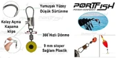 Portfish Bl-6015 Stoperli Fırdöndülü Klips M Beden - 3
