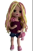 Sporcu Barby Bebek Amigurumi Organik Oyuncak - 1