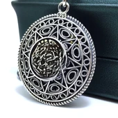 ASLAN BAŞLI TELKARİ GÜMÜŞ ANAHTARLIK - 7