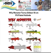 Turna Silikonu 10 Cm Wily Monster 5’Li Paket Renk:7 thumbnail 2