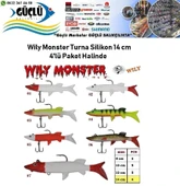 Turna Silikonu 14 Cm Wily Monster 4’Lü Paket Renk:2 thumbnail 2