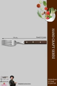 LAZBİSA Hand Craft Serisi Steak Et Yemek Kahvaltı Çatalı 6 Lı Set Mutfak Bıçak Günlük Kullanım ( Mtf-061 ) thumbnail 2