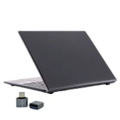 Huawei MateBook 14 Kılıf Kristal Parlak Şeffaf Sert Hard Case İnce Hafif 2018-2020 Uyumlu thumbnail 1