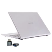 Huawei MateBook 14 Kılıf Kristal Parlak Şeffaf Sert Hard Case İnce Hafif 2018-2020 Uyumlu thumbnail 2