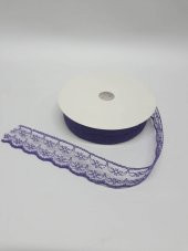 Mor Renk Dantel Kurdela 2 cm X 10 Metre. - 1