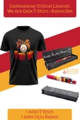Galatasaray Orijinal Lisanslı We Are Gala T-Shirt + Uçlu Kalem Set Hediyelik Ahşap Kutulu thumbnail 2