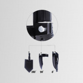 Nurgaz NG-192 Katlanır Çelik Kaplama Döküm Kamp Kürek Taşıma Çantalı - 3