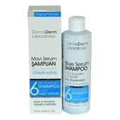 Dermaderm Mavi Serum Şampuanı Güçlendirici Biotin Keratin 250ML - 1