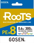 Gosen X8 Roots Pe 0.6 0,132Mm 8 Kat İp Misina 300Mt Multicolor - 1