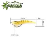 Captain 3064 Silikon Karides 3D Yem 9Cm 8Gr Renk:12 thumbnail 2