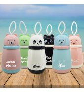 Kişiye Özel Cam Şişe Panda Matara 380 ml - 1