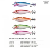 Fladen Kalamar Zokası Kurşunsuz Fosforlu 8Cm Renk:05 - 1