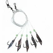 Fladen F1403 Sabiki Red/Silver Flasher No:6 5’Li - 1
