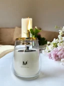 Kokulu Mum Varaklı Cam Bardak Sandal Ağacı 250 Gr - 2