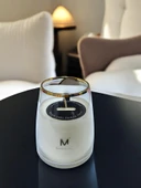 Kokulu Mum Varaklı Cam Bardak Sandal Ağacı 250 Gr - 6