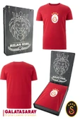 Galatasaray Orijinal Lisanslı Arma T-Shirt Hediyelik Ahşap Kutulu - 1