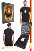 Galatasaray Orijinal Lisanslı Arma T-Shirt Gs Aslan Baskılı Hediyelik Ahşap Kutulu thumbnail 7
