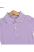 Lila Unisex Çocuk Polo Yaka T-Shirt - 2