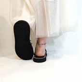 Pierre Cardin 7505 Siyah Renk Taşlı Bayan Terlik - 5
