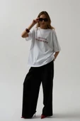Ön Baskılı Oversize T-Shirt - 4
