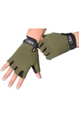 Single Sword Yarım Parmak Taktik Eldiven & Asker Polis Dağcı Avcı Sporcu Eldiveni - 6