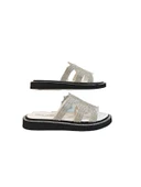 Pierre Cardin 7505 Beyaz Taşlı Bayan Terlik thumbnail 5