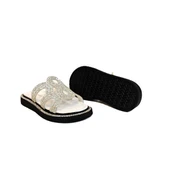 Pierre Cardin 7505 Beyaz Taşlı Bayan Terlik thumbnail 7