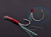 S.F. Jig Assist İğnesi - 3 Adet - Jig Yardımcı Kanca - ( 210 - 260 gr Arası Jigler Için ) - 4