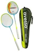 Badminton Raket Set (2 Raket) Avessa BRK-2000 Sarı - 1