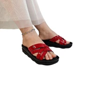 Pierre Cardin 7485 Kırmızı Rugan Bayan Terlik thumbnail 14