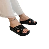 Pierre Cardin 7485 Siyah Rugan Bayan Terlik - 6