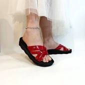 Pierre Cardin 7485 Kırmızı Rugan Bayan Terlik thumbnail 2