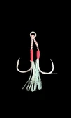 S.F. Jig Çiftli Assist Iğnesi - 2 Adet Çiftli- Jig Yardımcı Kanca - ( 65 - 100 gr Arası Jigler Için ) - 2