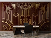 Kahverengi Altın Motifli Duvar Kağıdı thumbnail 4