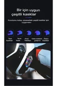 2 ADET Y20 MAX Telsiz Özellikli 5.3 Motosiklet Kask Kulaklık Intercom Işıklı Motorsiklet Interkom - 5
