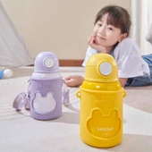 Shotay Happy Everyday Çelik Termos Matara Çocuk 480Ml Sarı - 4