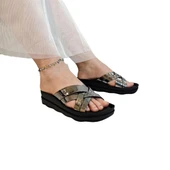 Pierre Cardin 7485 Platin Rugan Bayan Terlik thumbnail 4