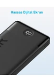 Anker 324 Power Bank - Taşınabilir Hızlı Şarj Cihazı - Usb-c - 12w 2 Çıkışlı Hızlı Powerbank - Siyah - 5