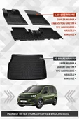 Sahler Peugeot Rifter 2019+ Uyumlu 4.5D Premium Havuzlu Oto Paspas Ve Liner Marka 3D Bagaj Havuzu - 1
