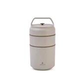ARYILDIZ BENTO LUNCH BOX YEMEK TERMOSU KATLI BEJ 620ML - 1