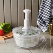 Manuel Üstten Basmalı Sebze Salata Kurutucu 5 Lt. ve Hamur Kesme Ruleti (11x22,5cm) - 5