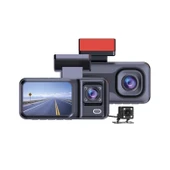 MPIA CC38 64GB Üç Kameralı (Ön+ İç+ Arka) Araç İçi Kamera WiFi Viidure App - 3