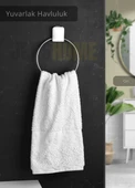 Yuvarlak Havluluk Paslanmaz Çelik Banyo Havluluk Düzenleyici Gri thumbnail 1
